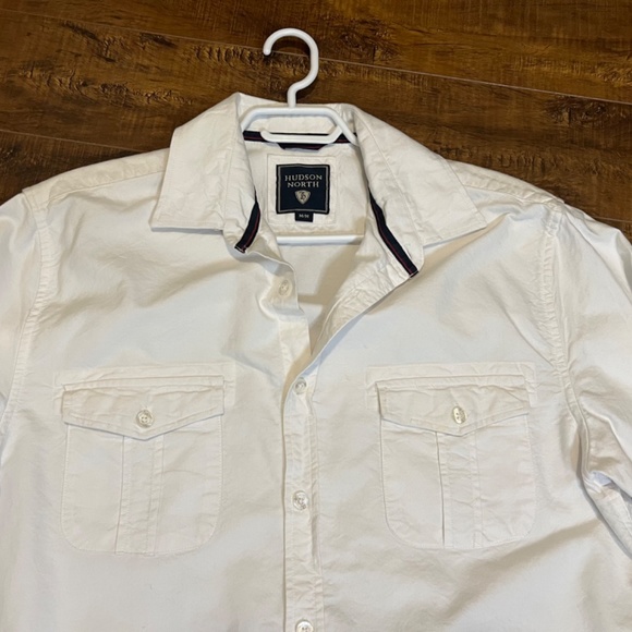 Hudson North Cotton Button Shirt Mens M White Casual Long Sleeve from 'The Bay’ - Picture 8 of 9